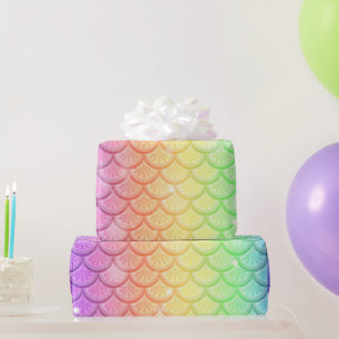 Rainbow Mermaid Scales Cadeaupapier
