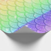 Rainbow Mermaid Scales Cadeaupapier (Hoek)