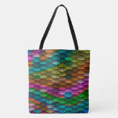 Rainbow Mermaid Scales Tote Bag (Voorkant)