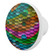 Rainbow Mermaid Skin Keramische Knop (Rechts)