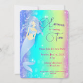 Rainbow Mermaid Verjaardag Kaart (Voorkant)