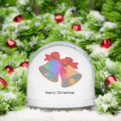 Rainbow Merry Christmas Bells Sneeuwbol (Kerstmis)