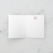 Rainbow Merry-kerstkaart met kerstmis Feestdagen Kaart (Binnen)