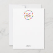 Rainbow Merry Kerstmis met grote kerstkaart (Achterkant)