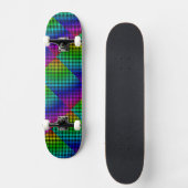 Rainbow Meshed Checker door Kenneth Yoncich Skateboard (Voorkant)