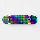 Rainbow Meshed Checker door Kenneth Yoncich Skateboard (Horizontaal)