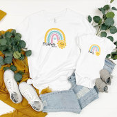 Rainbow met Sun Mama Mini Matching Mama T-shirt