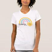 Rainbow met Sun Mama Mini Matching Mama T-shirt (Voorkant)