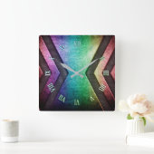 Rainbow Metal Design Wall klok (Huis)