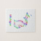 Rainbow Michigan-kaart Legpuzzel (Horizontaal)