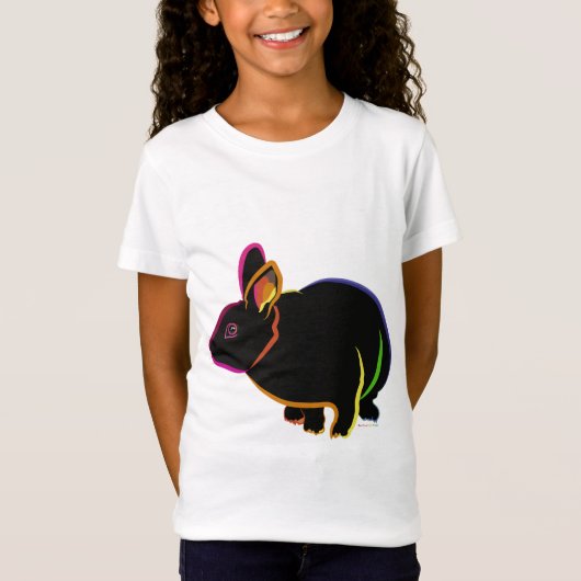 Rainbow Mini Rex Konijn T-shirt (Voorkant)