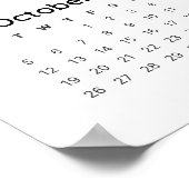 Rainbow Minimalist 2026 Kalender Poster (Hoek)