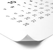 Rainbow Minimalist 2026 Kalender Poster (Hoek)