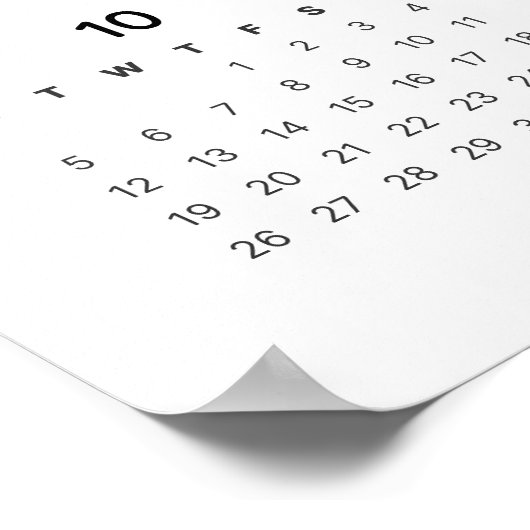 Rainbow Minimalist 2026 Kalender Poster (Hoek)