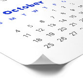 Rainbow Minimalist 2026 Kalender Poster (Hoek)