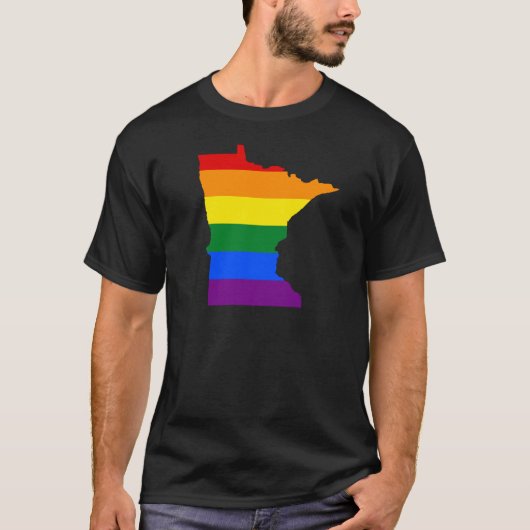 Rainbow Minnesota T-shirt (Voorkant)