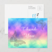[Rainbow Mist] Kleurrijke Vlinders Bedankt Briefkaart (Voorkant / Achterkant)