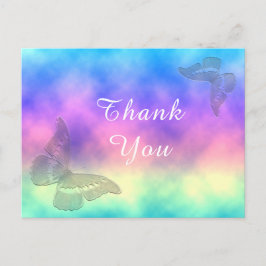 [Rainbow Mist] Kleurrijke Vlinders Dank u Briefkaart
