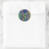 Rainbow Mitzvah Boy Ronde Sticker (Tas)