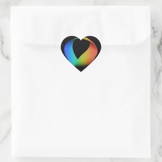Rainbow Mobius Strip Hart Sticker (Tas)