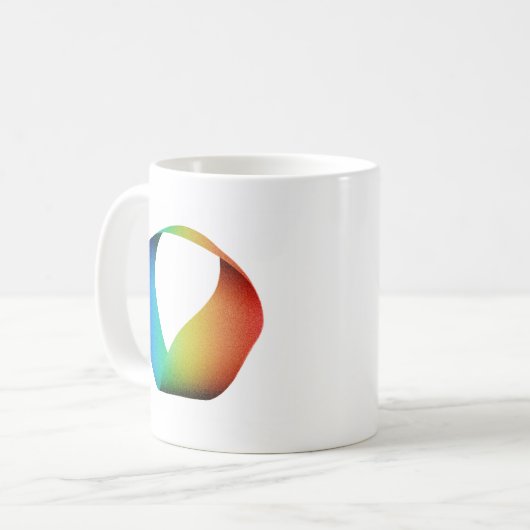 Rainbow Mobius Strip Koffiemok (Voorkant links)