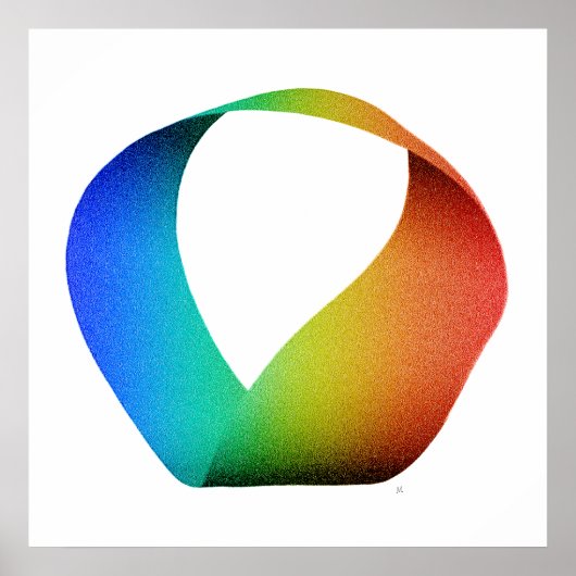 Rainbow Mobius Strip Poster (Voorkant)