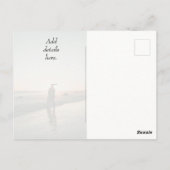 Rainbow Modern Casual foto Wedding Save the Date Briefkaart (Achterkant)