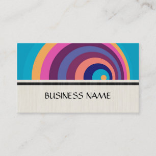 Rainbow Modern Geometric Pattern Visitekaartje