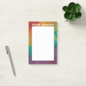 Rainbow modern gepersonaliseerd bericht het merkt post-it® notes (Kantoor)