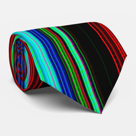 Rainbow Modern stropdas (Opgerold)