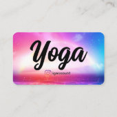 Rainbow Modern Yoga Studio Sjablonen Visitekaartje (Achterkant)
