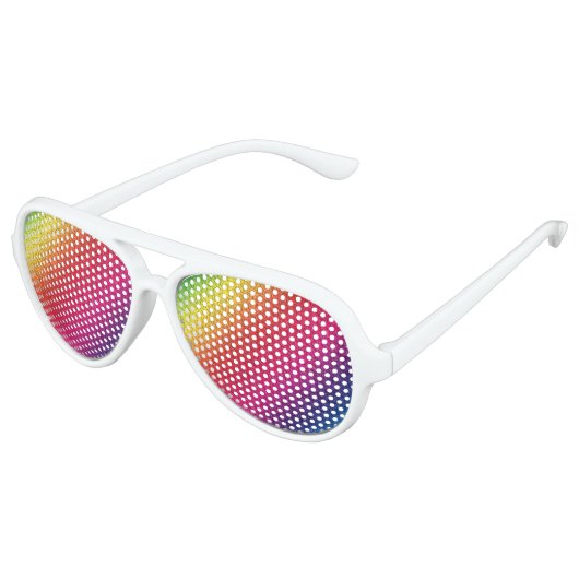 Rainbow Molten Glass Splash-effect Aviator Zonnebril (Gekanteld)
