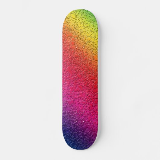 Rainbow Molten Glass Splash-effect Skateboard (Voorkant)