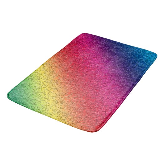 Rainbow Molten Glass Splatter Effect Badmat (Gekanteld)