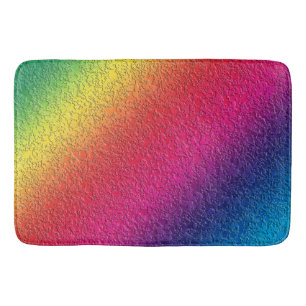 Rainbow Molten Glass Splatter Effect Badmat