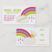 RAINBOW MOMMY-KAART CONTACTKAARTJE (Voorkant / Achterkant)