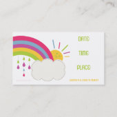 RAINBOW MOMMY-KAART CONTACTKAARTJE (Achterkant)