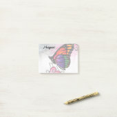 Rainbow Monarch Butterfly Original Fantasy Art Post-it® Notes (Op bureau)