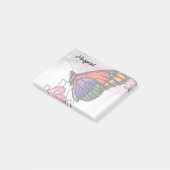 Rainbow Monarch Butterfly Original Fantasy Art Post-it® Notes (Schuin)