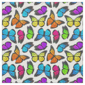 Rainbow Monarch Butterfly Pattern Stof (Swatch)