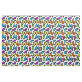 Rainbow Monarch Butterfly Pattern Stof (Fat Quarter)