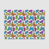 Rainbow Monarch Butterfly Pattern Tissuepapier (Voorkant)