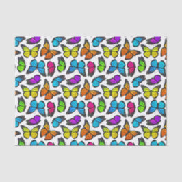 Rainbow Monarch Butterfly Pattern Tissuepapier
