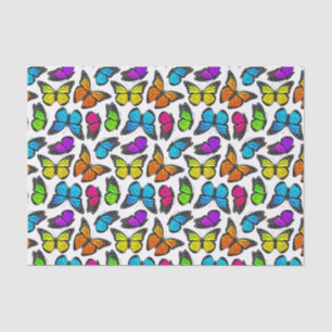 Rainbow Monarch Butterfly Pattern Tissuepapier