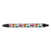 Rainbow Monarch Butterfly Pattern Zwarte Inkt Pen (Voorkant)