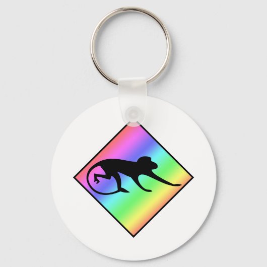 Rainbow Monkey Crossing Sleutelhanger (Voorkant)