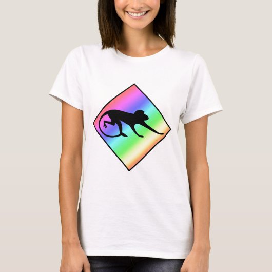 Rainbow Monkey Crossing T-shirt (Voorkant)