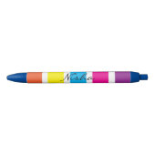 Rainbow Monogram leraar Kind Zwarte Inkt Pen (Voorkant)