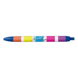 Rainbow Monogram leraar Kind Zwarte Inkt Pen