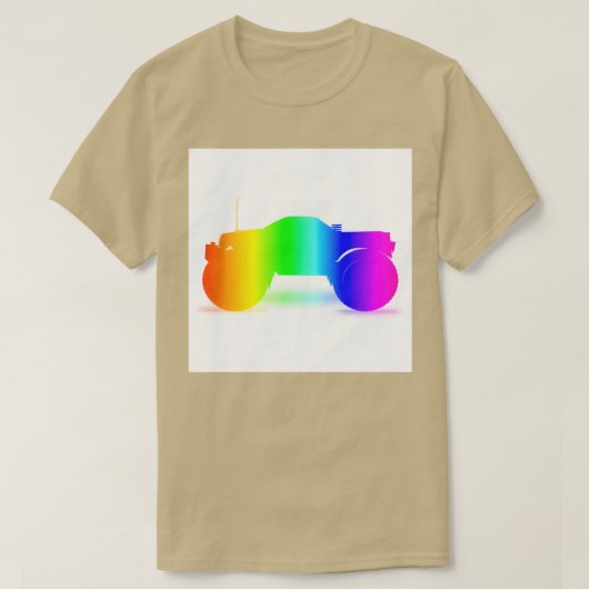 Rainbow Monster Truck 3 T-shirt (Design voorkant)